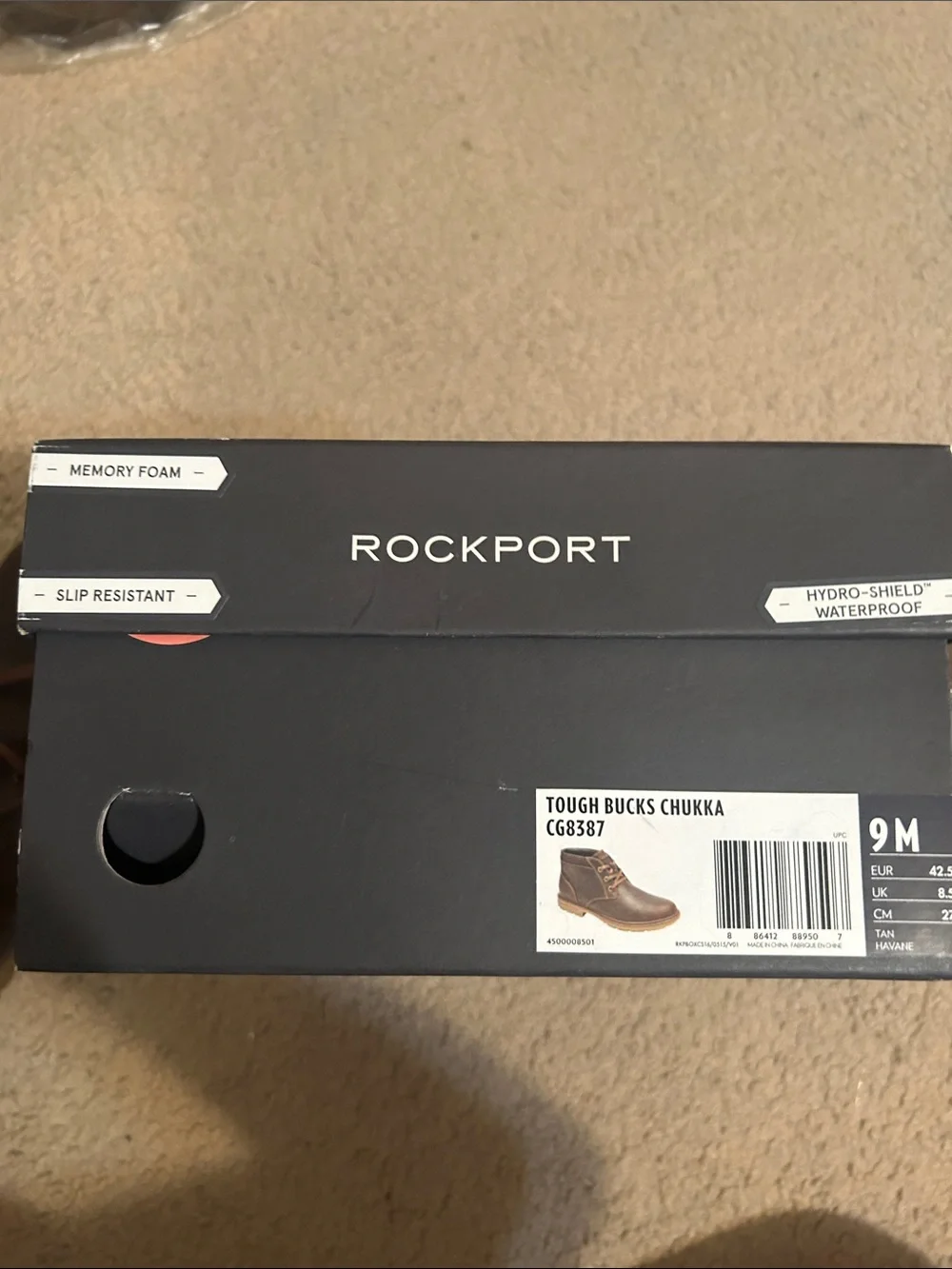 Rockport Brown Lace-Up Men's Chukka Boots